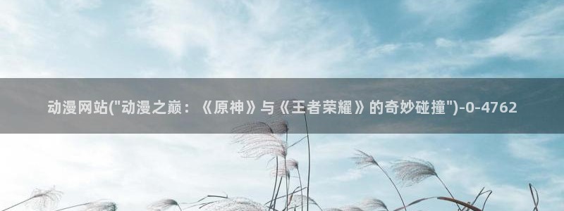 动漫帅哥:动漫网站(\